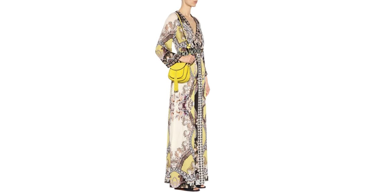 Chlo Hudson Small Suede Shoulder Bag in Yellow | Lyst