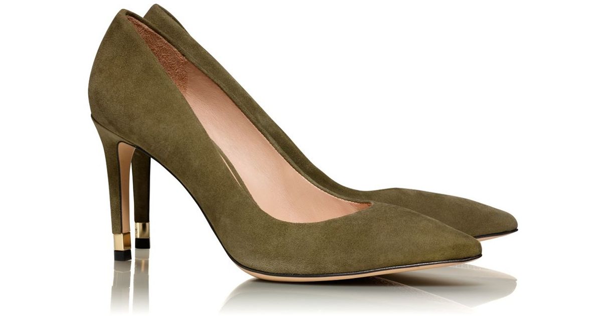 tory burch suede pumps