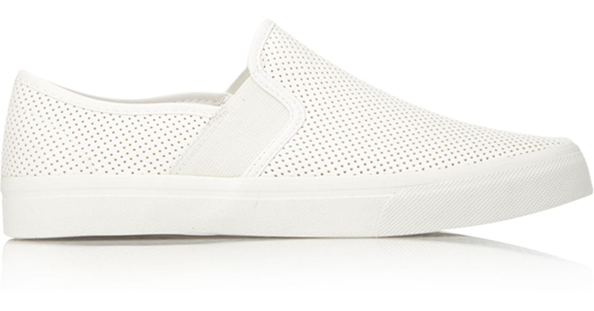 Forever 21 Perforated Slip-On Sneakers 