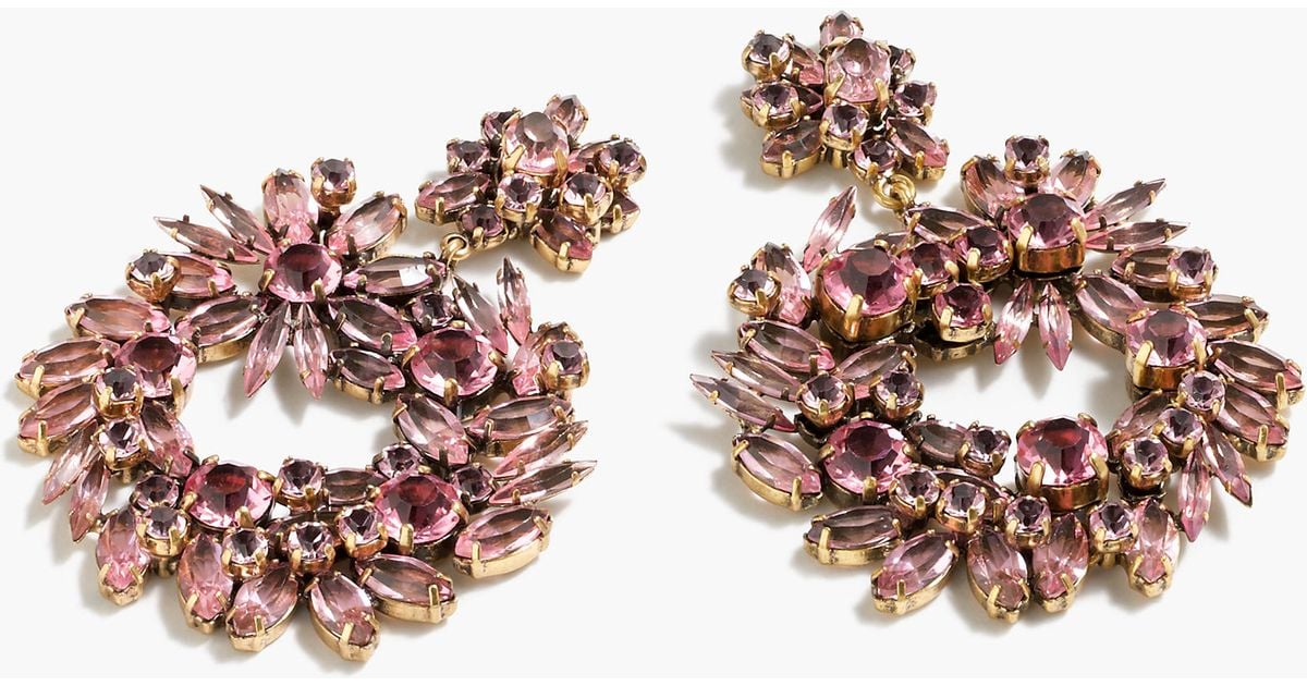 J crew store wreath earrings