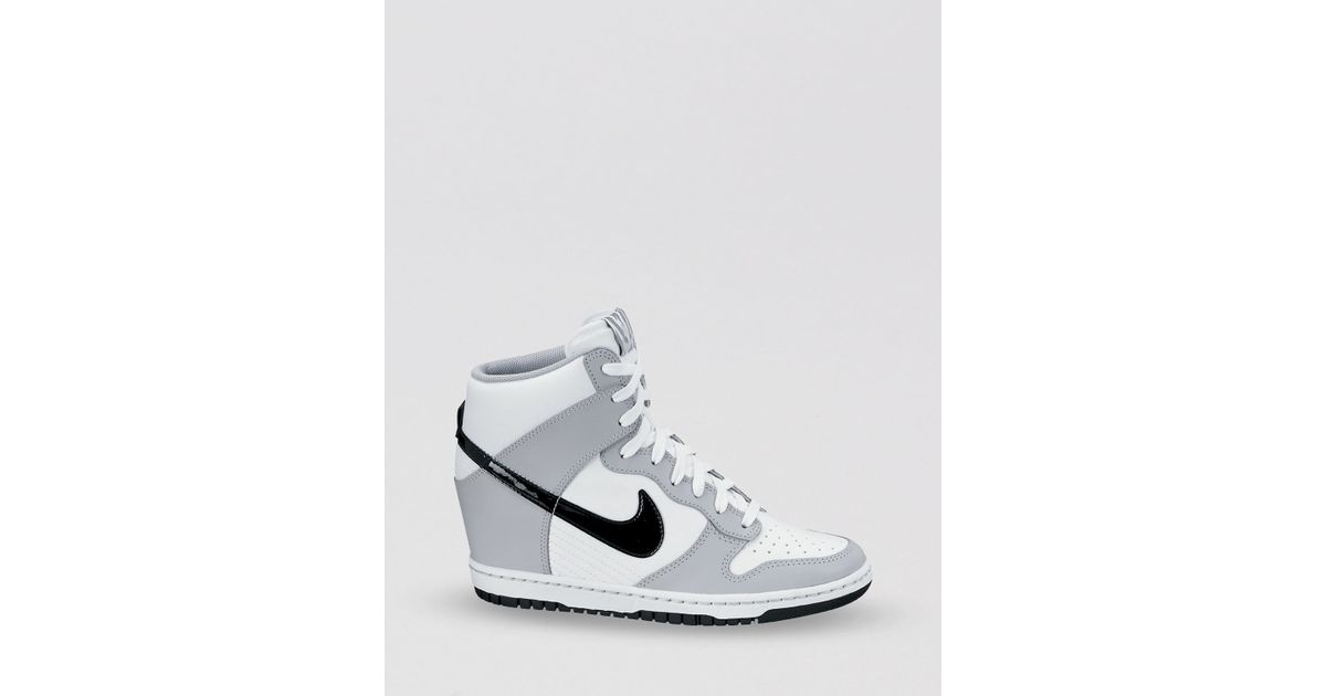 nike high top wedge sneakers