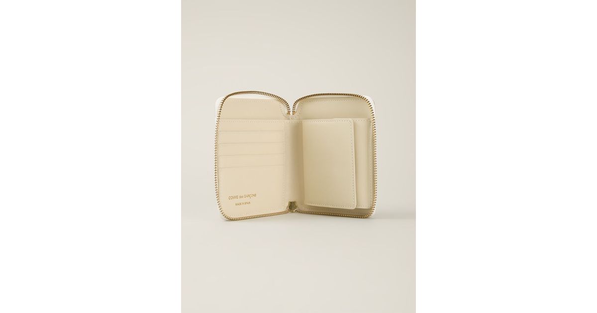 comme de garcon zip around wallet