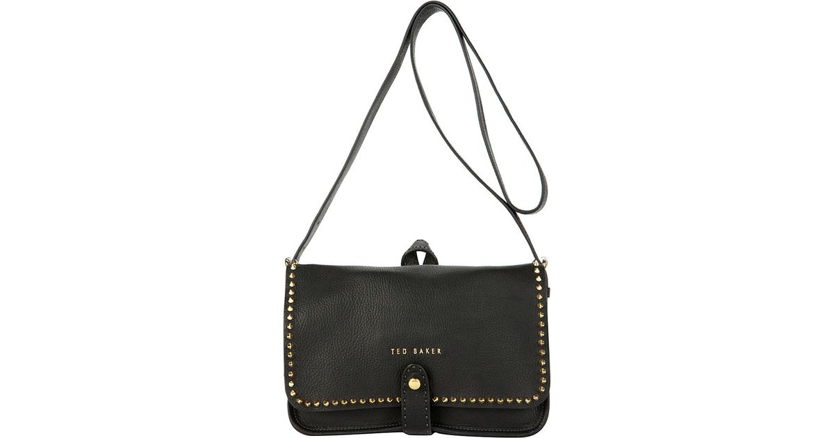 ted baker black studded bag