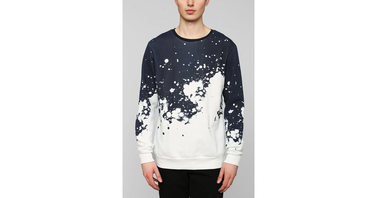 blue bleached sweatshirt