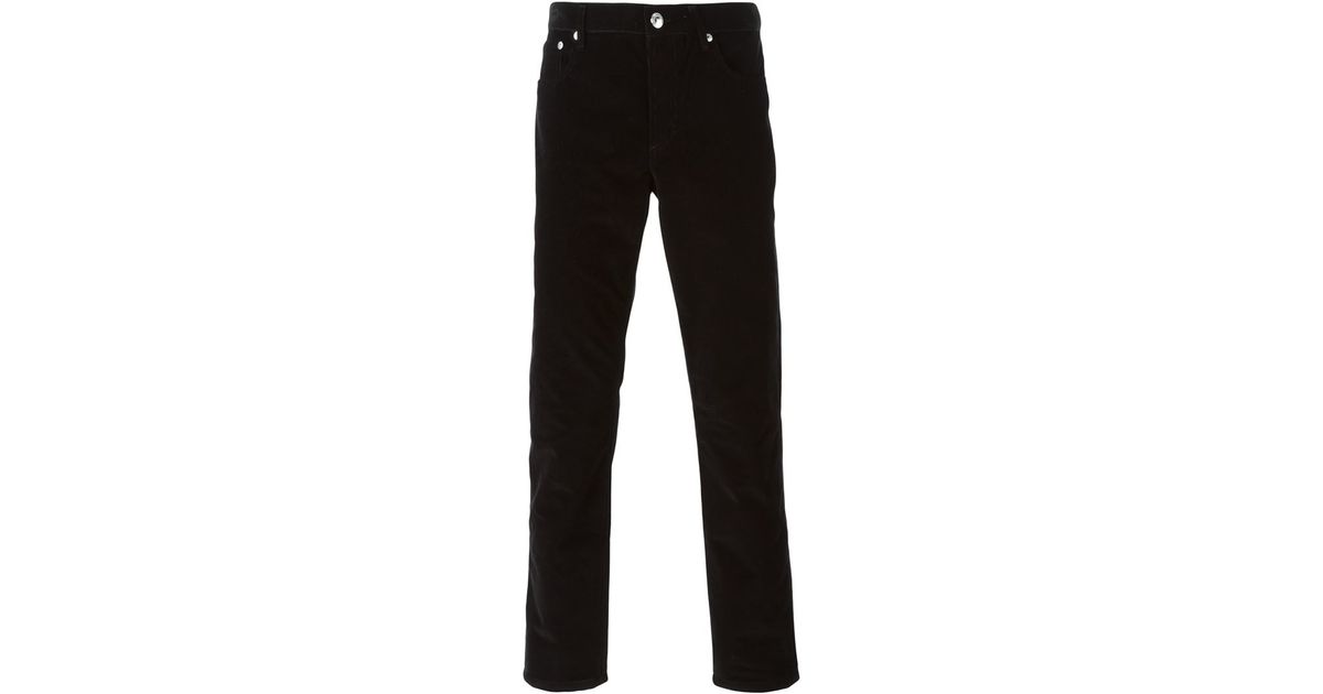 A.P.C. Corduroy Trousers in Black for Men - Lyst