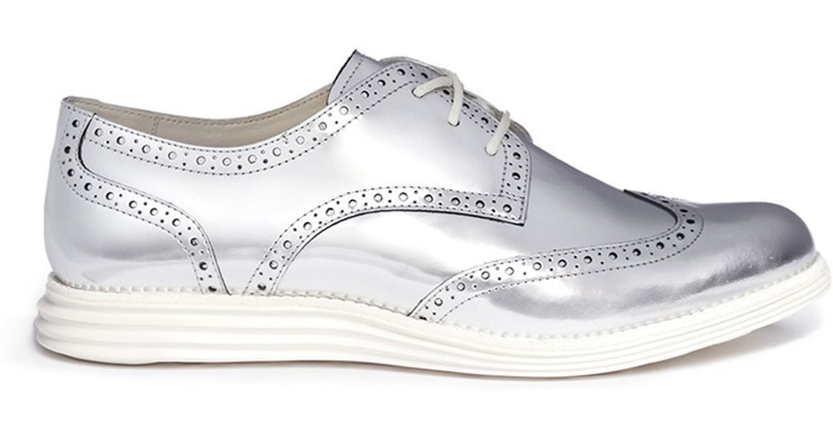 cole haan silver shoes