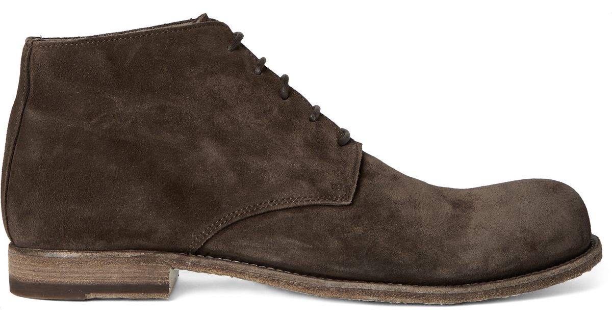 Officine Creative Bubble Suede Chukka Boots in Dark Brown (Brown) for ...