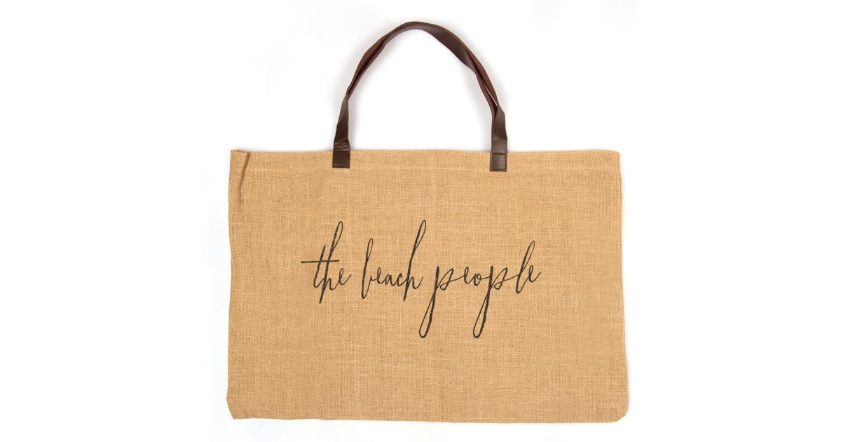 the beach people jute bag