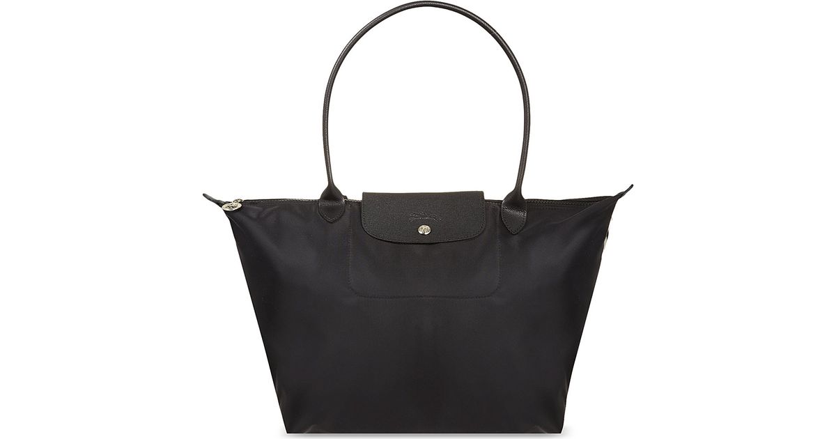 Longchamp Black Le Pliage Neo Large Nylon Tote