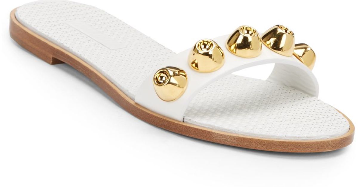 miu miu studded flats