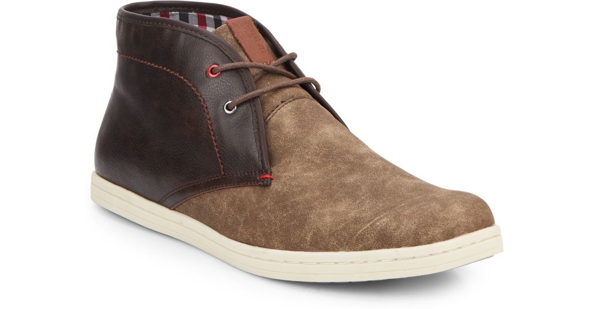 two tone chukka boots
