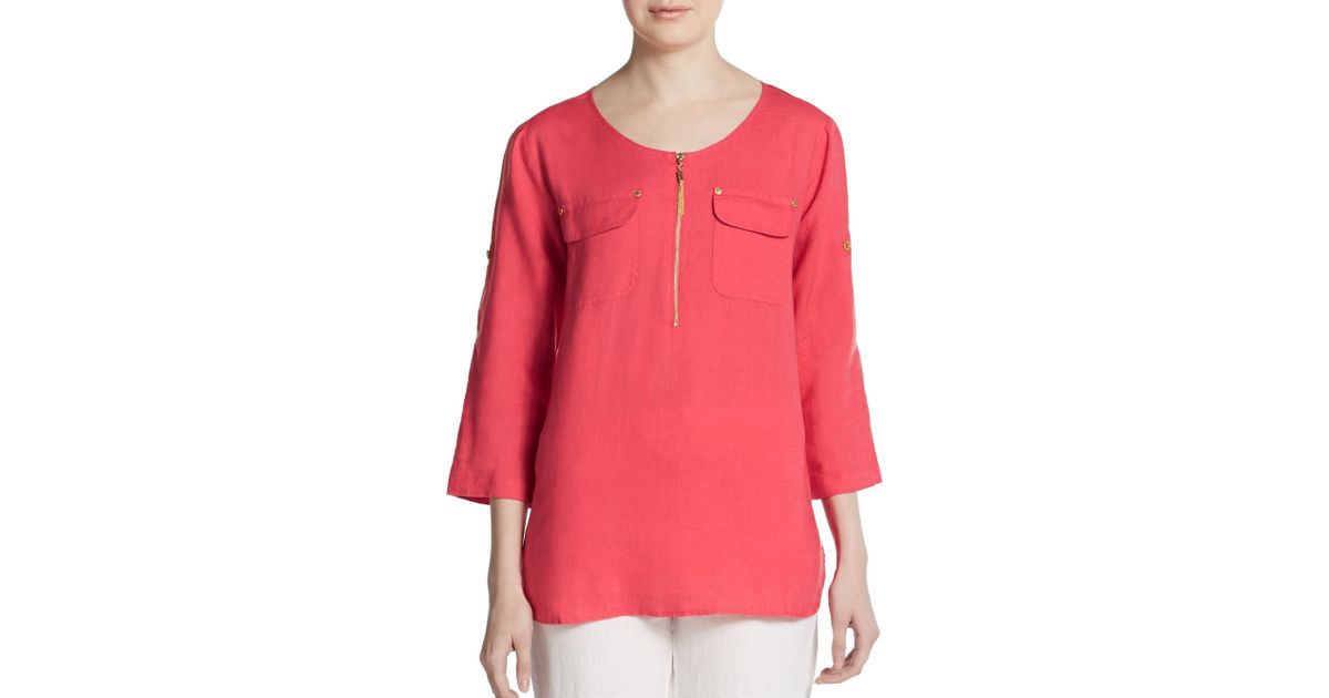 ellen tracy linen shirt