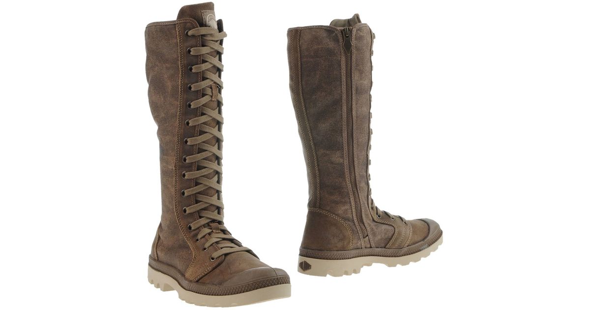 palladium knee high boots