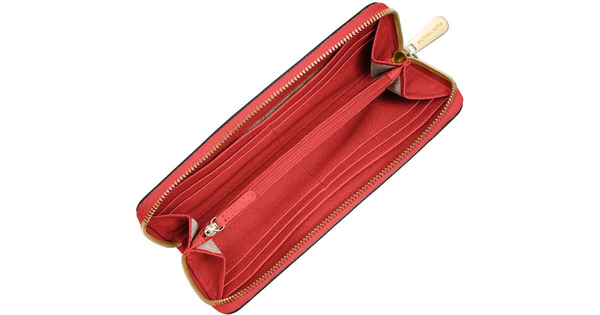 Michael Kors Jet Set Travel Saffiano Leather Continental Wallet In Orange Lyst - Michael Kors Jet Set Travel Saffiano Leather Continental Wallet Michael Kors Jet Set Travel Saffiano Leather Continental Wallet In Orange Lyst - Michael Kors Jet Set Travel Saffiano Leather Continental Wallet