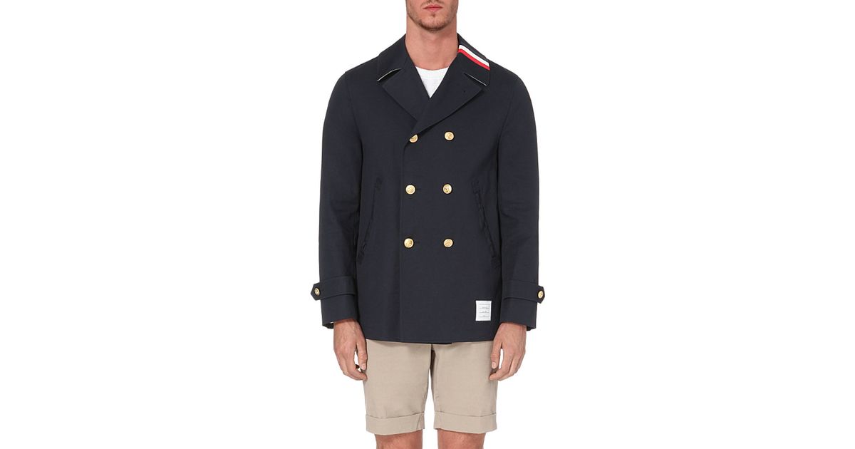 thom browne peacoat