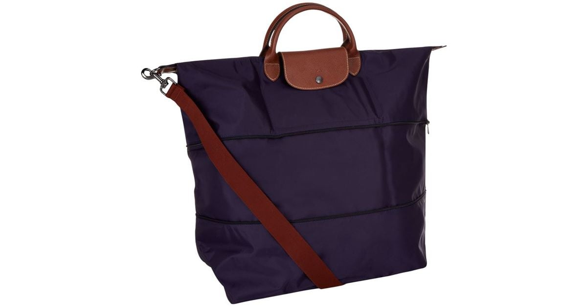 Longchamp Le Pliage Expandable Travel Bag in Blue Lyst Canada