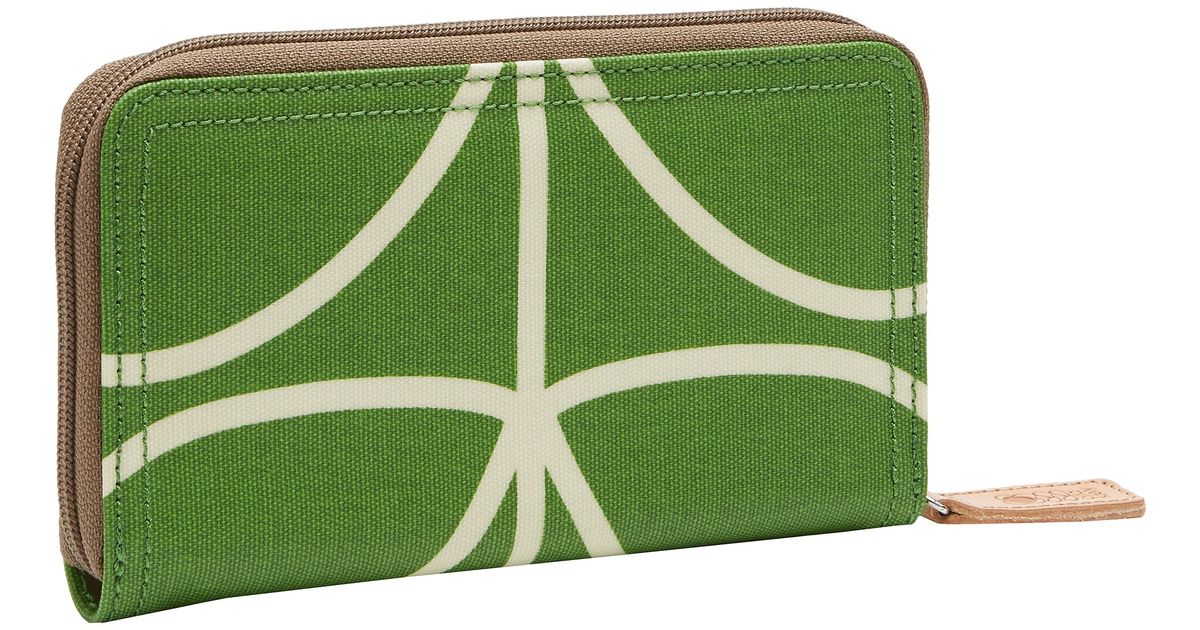orla kiely big zip wallet