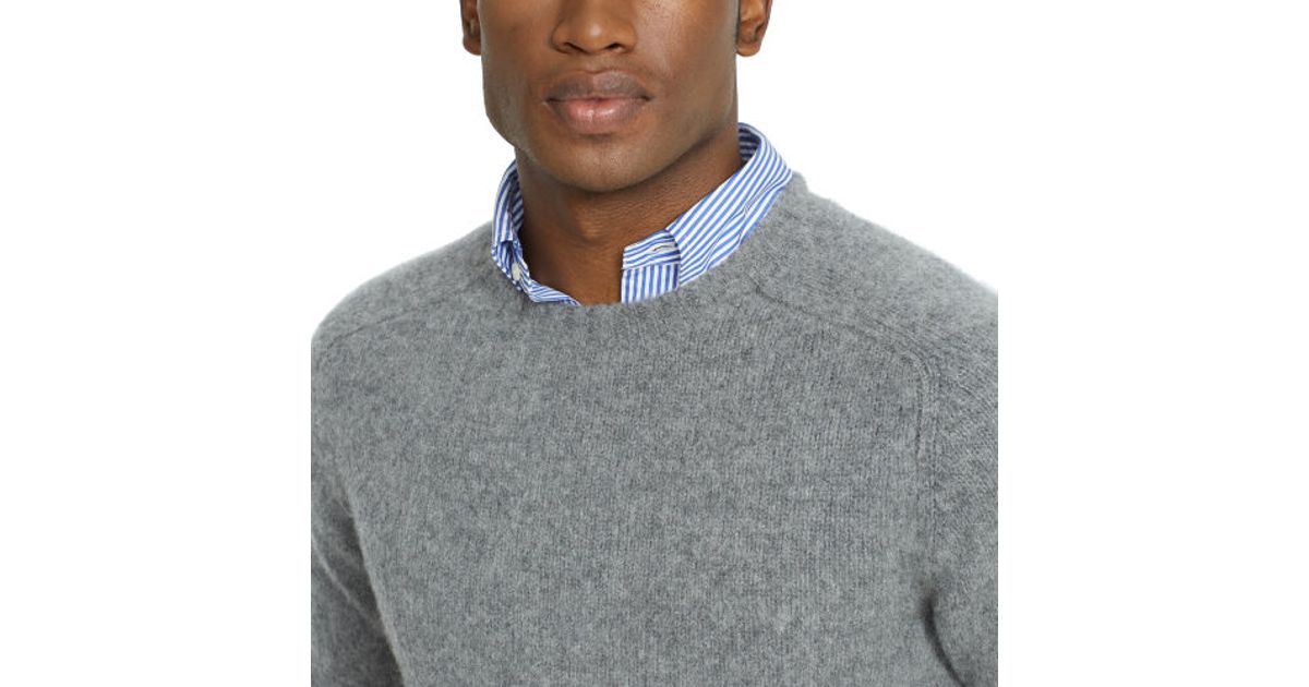 shetland wool crew neck sweater