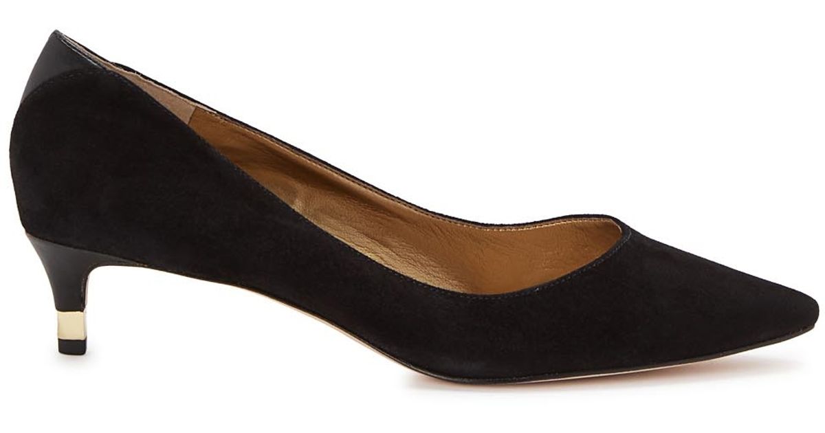Sam Edelman Laura Black Suede Pumps Lyst