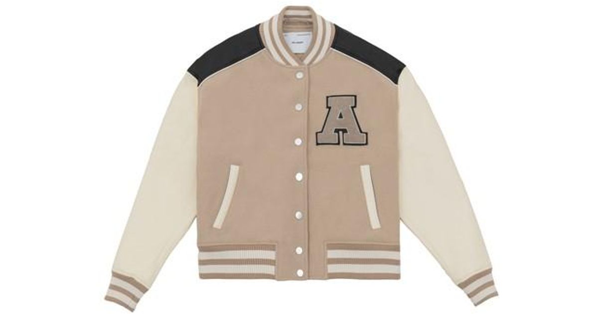Axel Arigato Ivy Varsity Jacket in Beige (Natural) | Lyst Canada