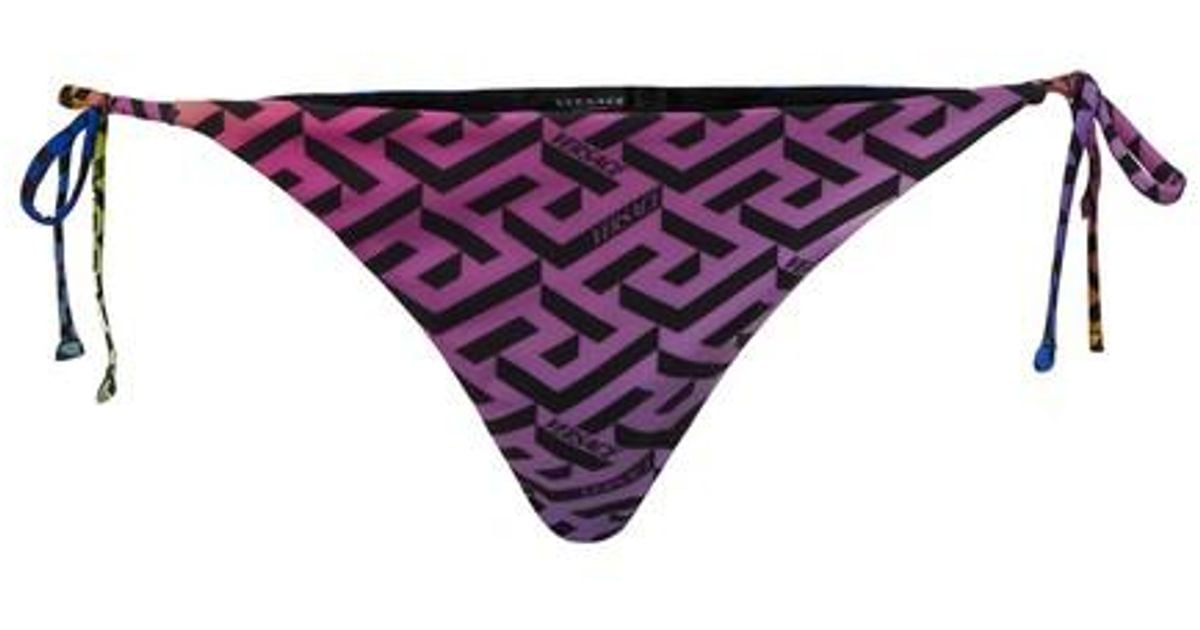 Versace Swim Slip in Purple | Lyst UK