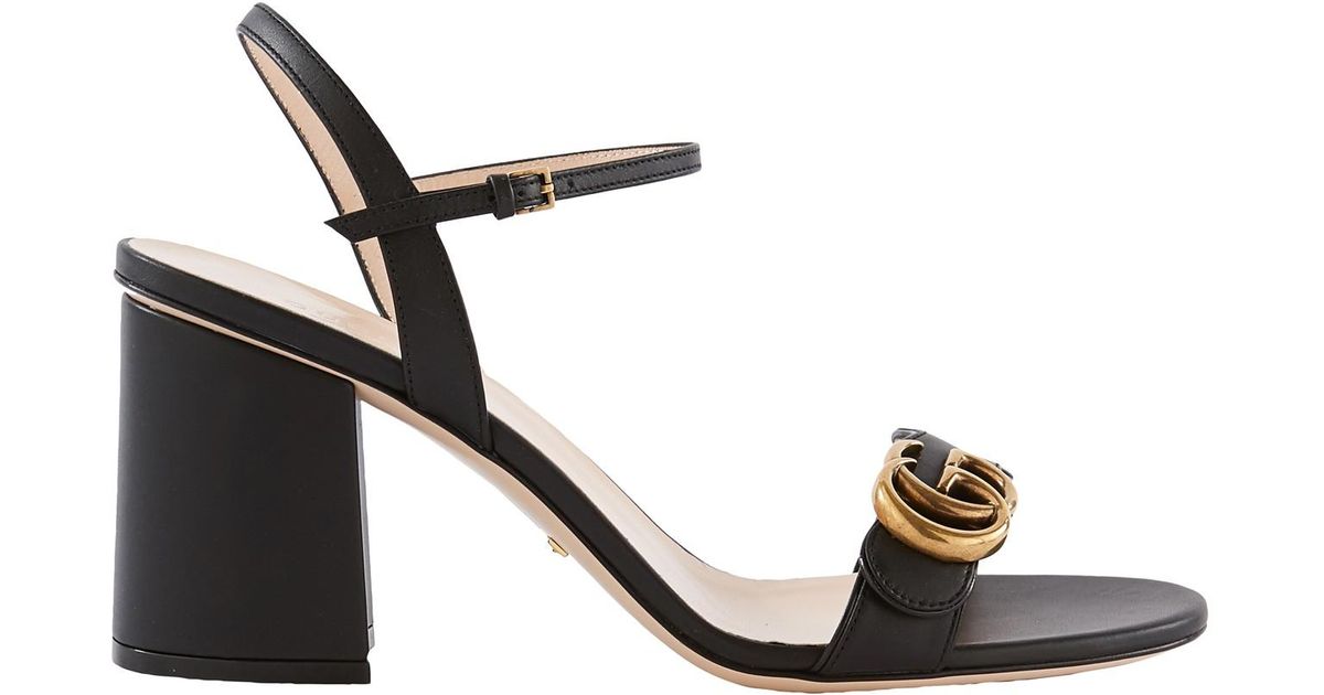 gucci women's marmont high block heel sandals