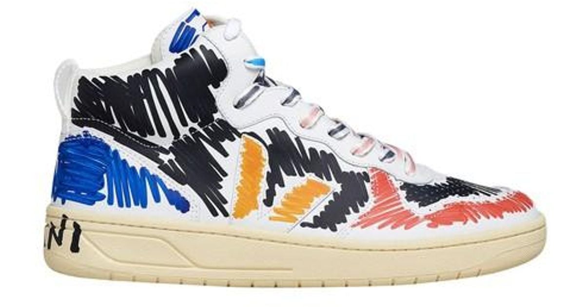 Marni Veja X V15 High Top Sneakers in Black Lyst