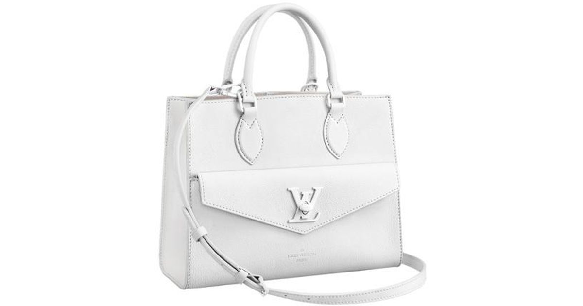 Louis Vuitton Lockme Tote Pm in White | Lyst