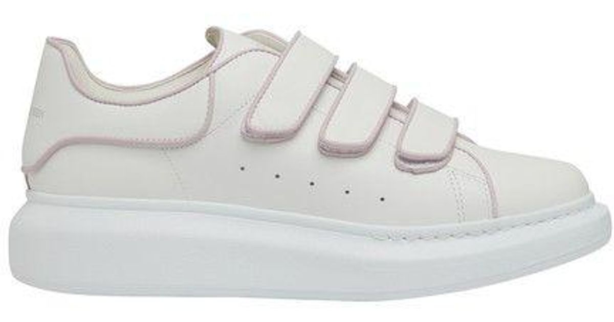 Alexander McQueen Oversize Sneakers With Velcro Fastening in White Lyst