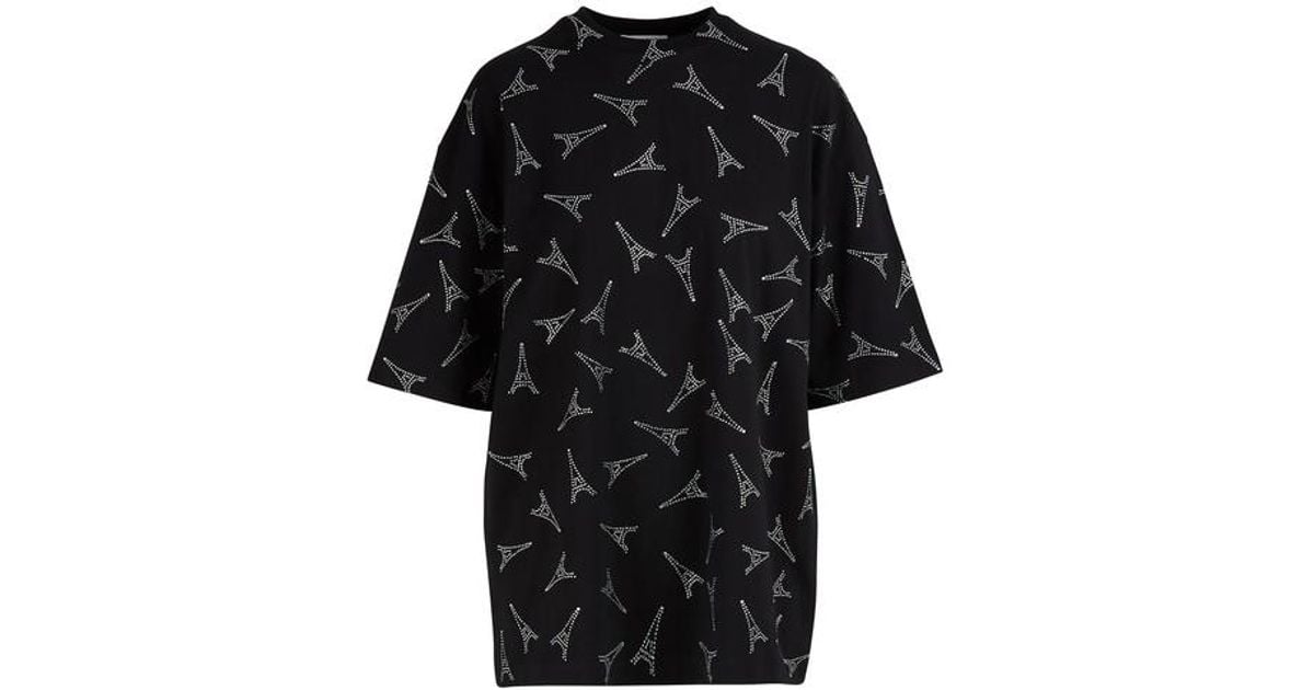 Balenciaga Eiffel Tower T-shirt in Black | Lyst