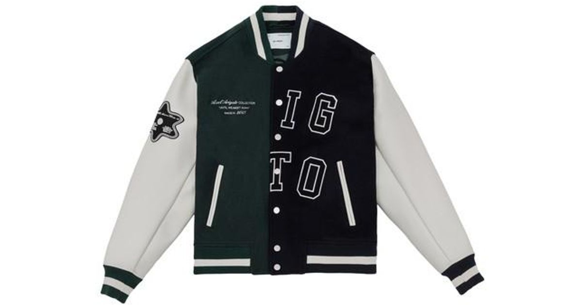 Axel Arigato Offense Varsity Jacket in Black for Men | Lyst