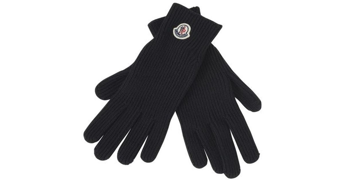 Moncler Gloves in Black for Men Lyst