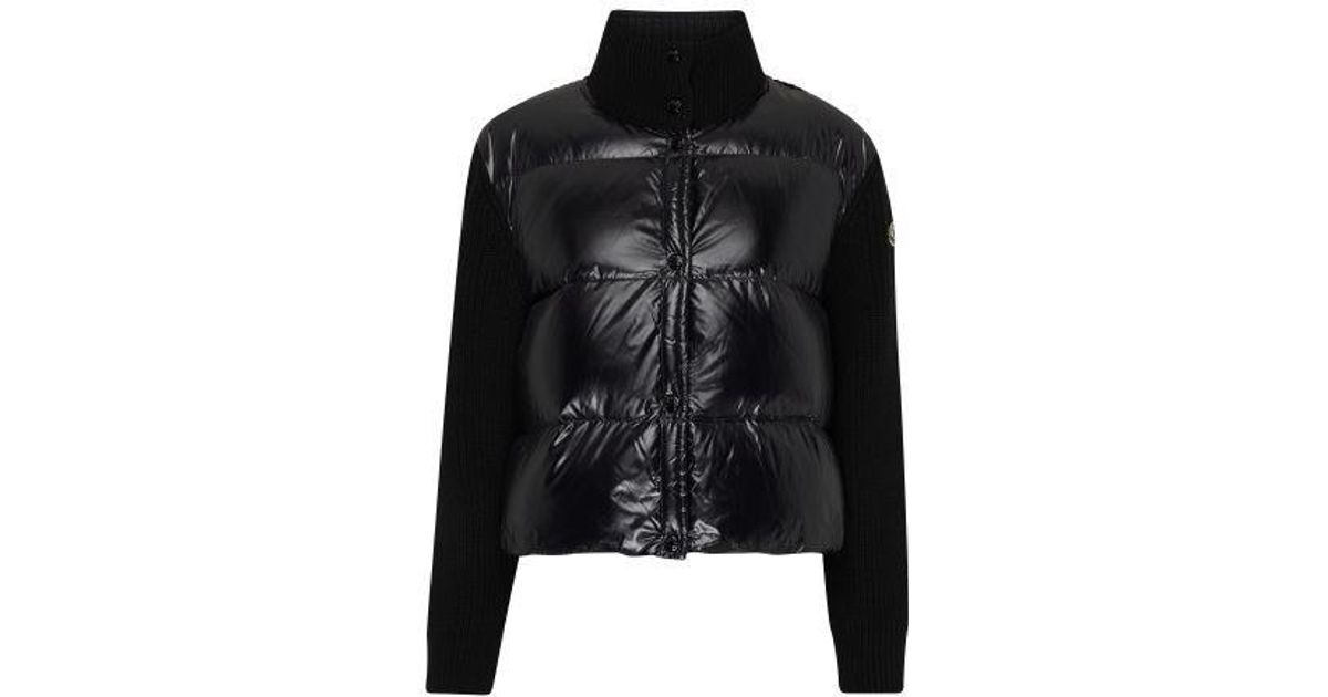 Moncler Puffer Jacket in Black | Lyst