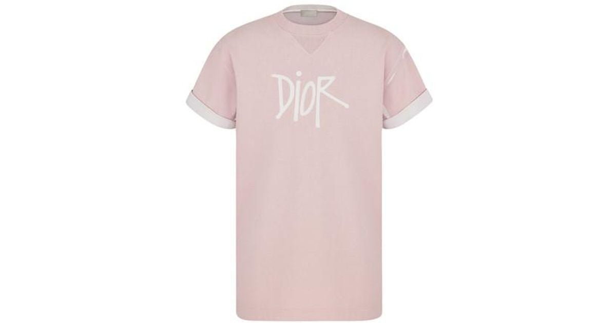 Tshirt Dior Pink size L International in Cotton  24845545