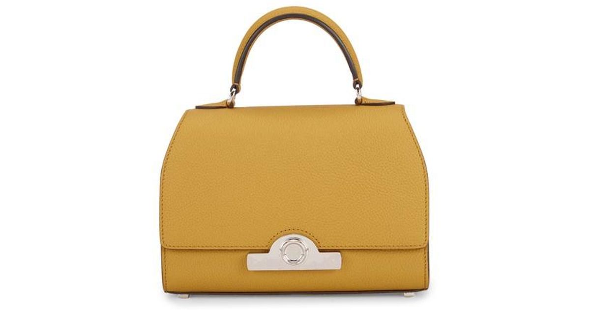 Moynat Leather Réjane Bb Bag in Saffron_yellow (Yellow) - Lyst