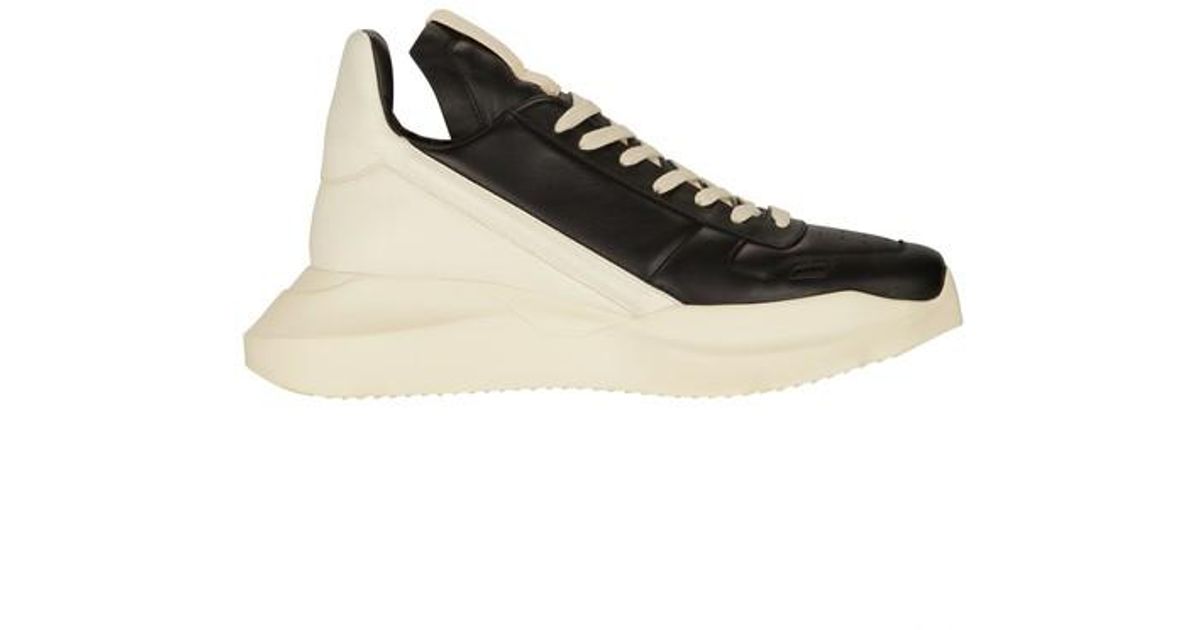 Rick Owens Geth Runner Sneakers in Black for Men | Lyst