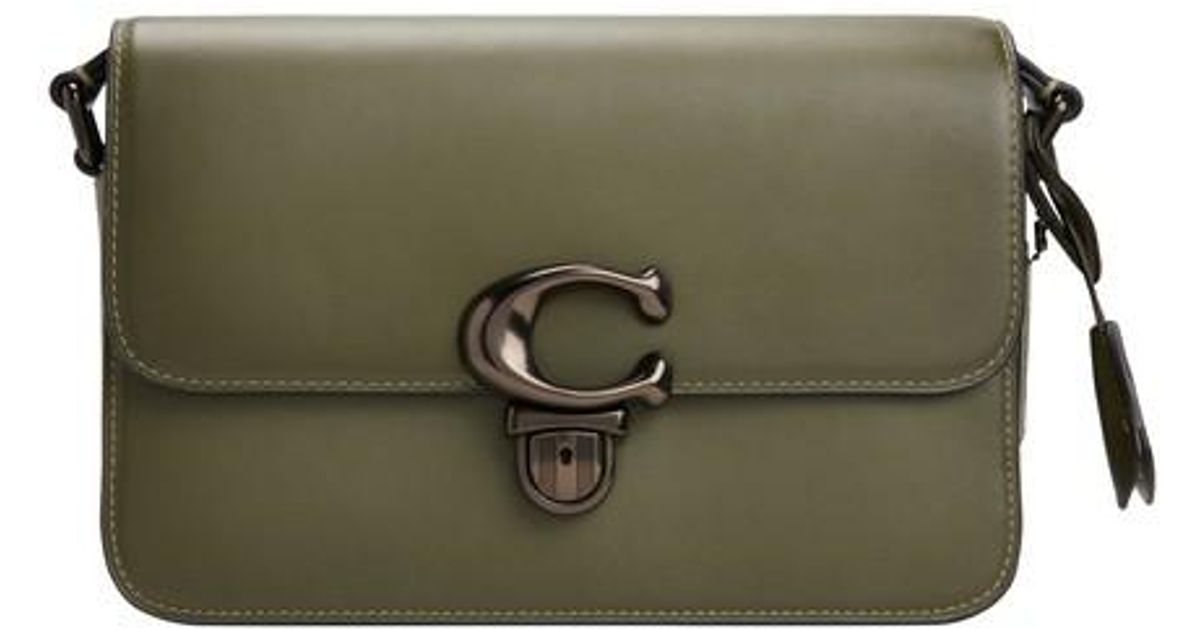 COACH Leather Studio Shoulder Bag in v5_army_green (Green) | Lyst