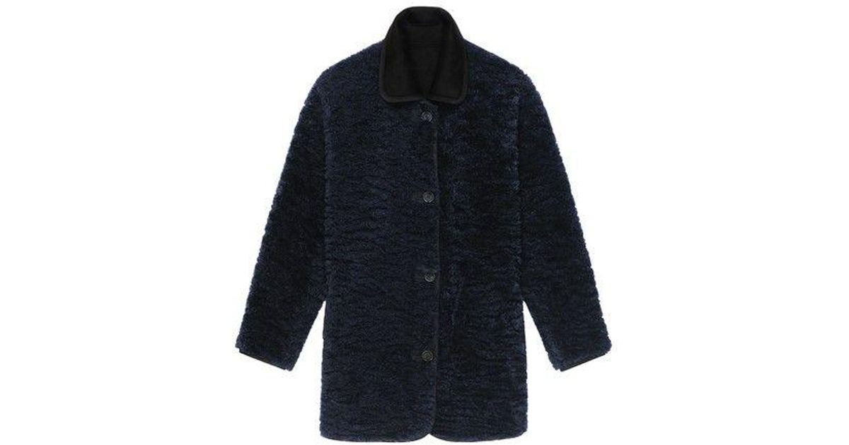 Vanessa Bruno Vanna Reversible Coat in Blue Lyst