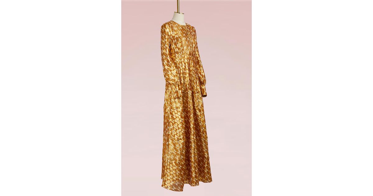 Tory Burch Bea Maxi Dress in Metallic | Lyst Tory Burch Bea Maxi Dress in Metallic | Lyst