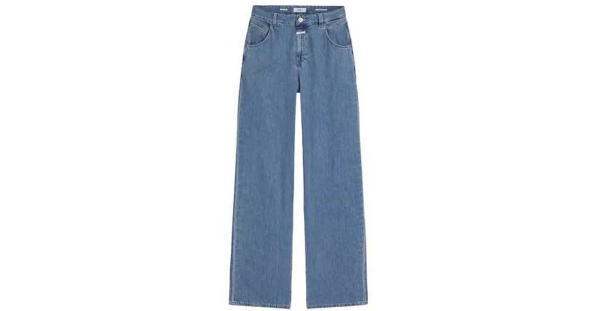 Closed Denim Edison Loose Fit Jeans in Mid_blue (Blue) | Lyst