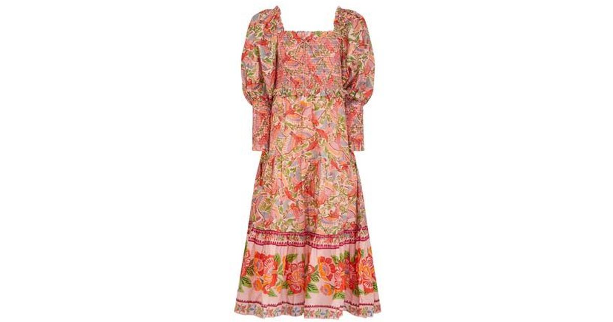 FARM Rio Macaw Midi Dress Lyst