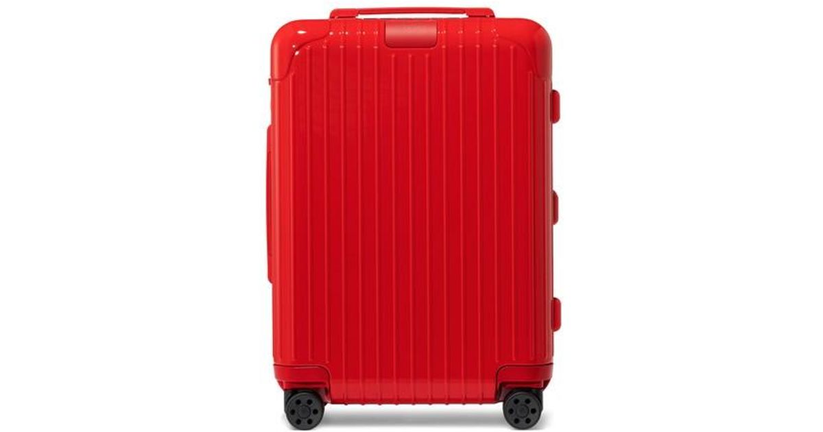 rimowa red luggage