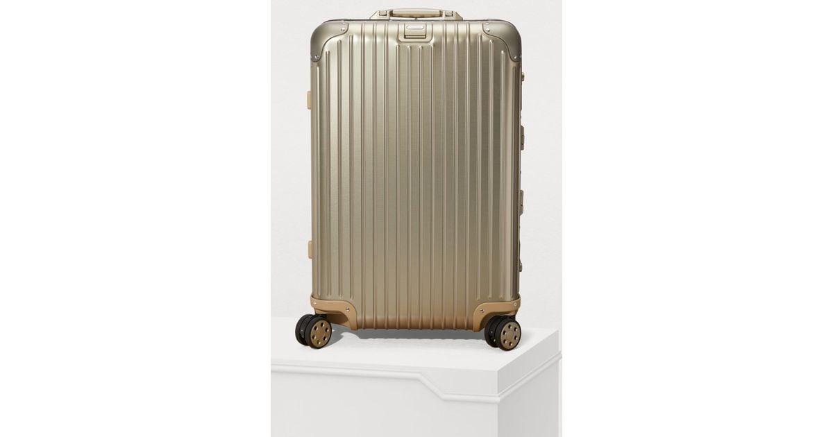 オーディオ機器 ヘッドフォン RIMOWA Topas Titanium Multiwheel Electronic Tag Luggage - 67l | Lyst