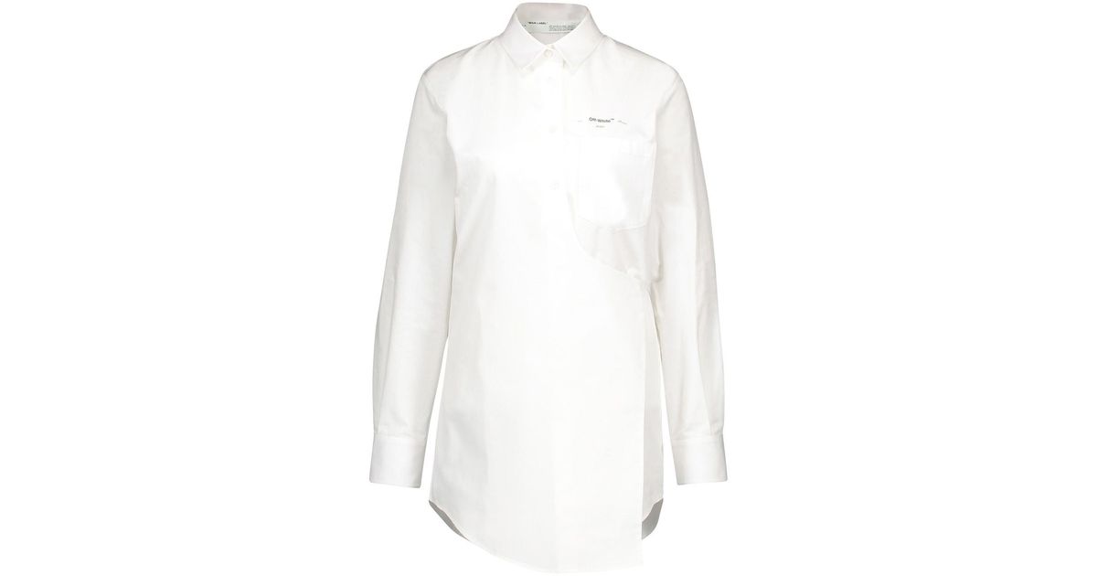 Off-White c/o Virgil Abloh Flowers Shirt in White / Black (White) - Lyst