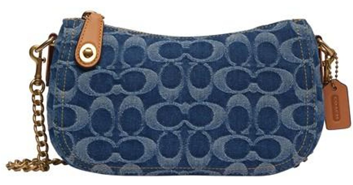 COACH Swinger Shoulder Bag 20 in b4_indigo (Blue) Lyst