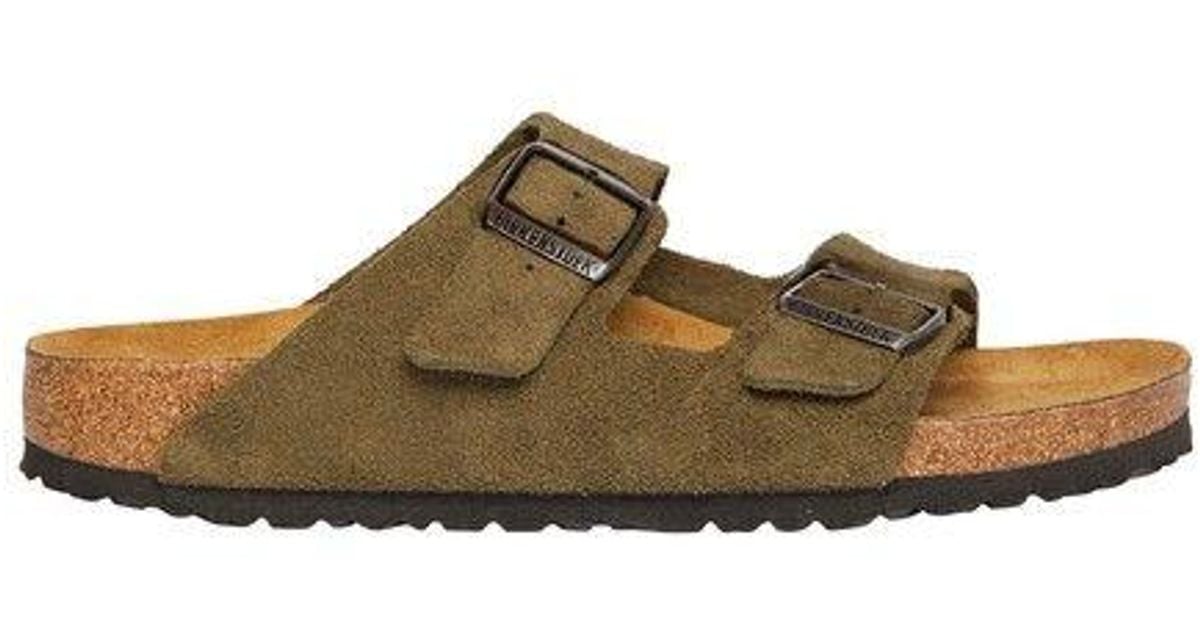 Birkenstock Arizona Bs Thyme Suede Leather in Brown for Men Lyst