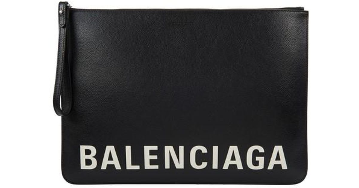 Pochette Cash L Balenciaga pour homme en coloris Noir | Lyst
