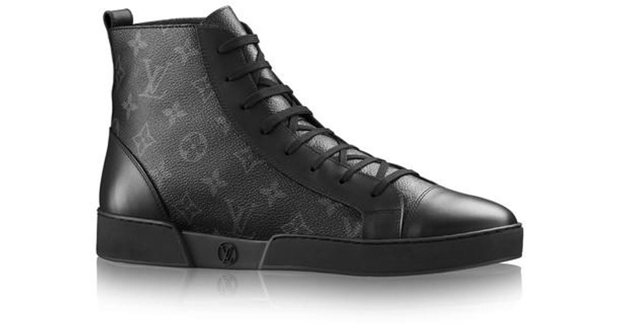 Louis Vuitton Match-up Sneaker Boot in Black | Lyst
