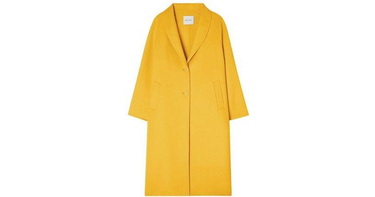 American Vintage Coat Dadoulove in Yellow Lyst