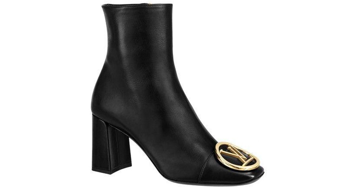 Louis Vuitton Madeleine Ankle Boot in Black | Lyst